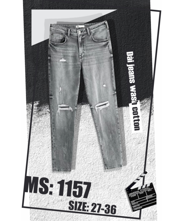 Dài jean wash cotton - MS1157