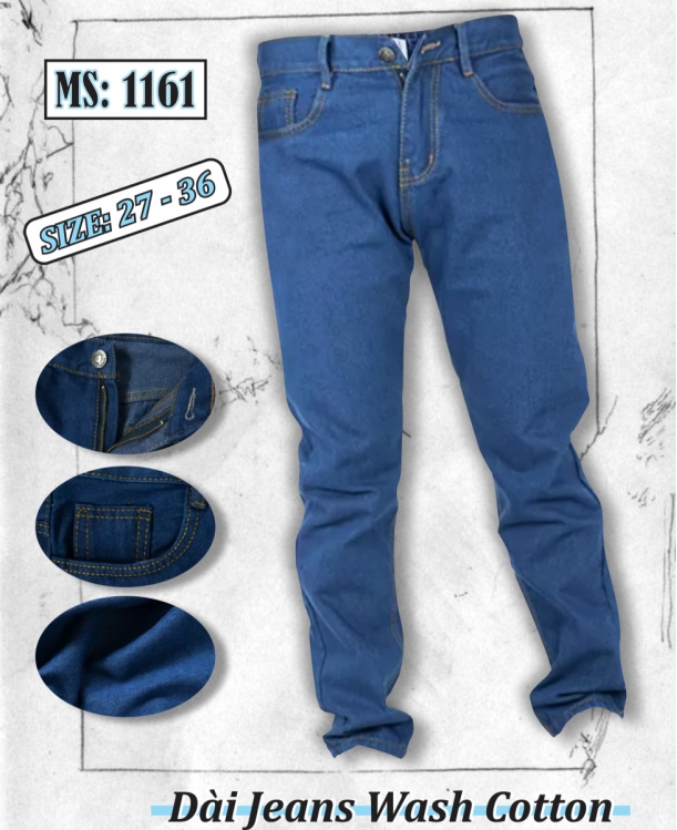 Dài jean wash cotton - MS1161