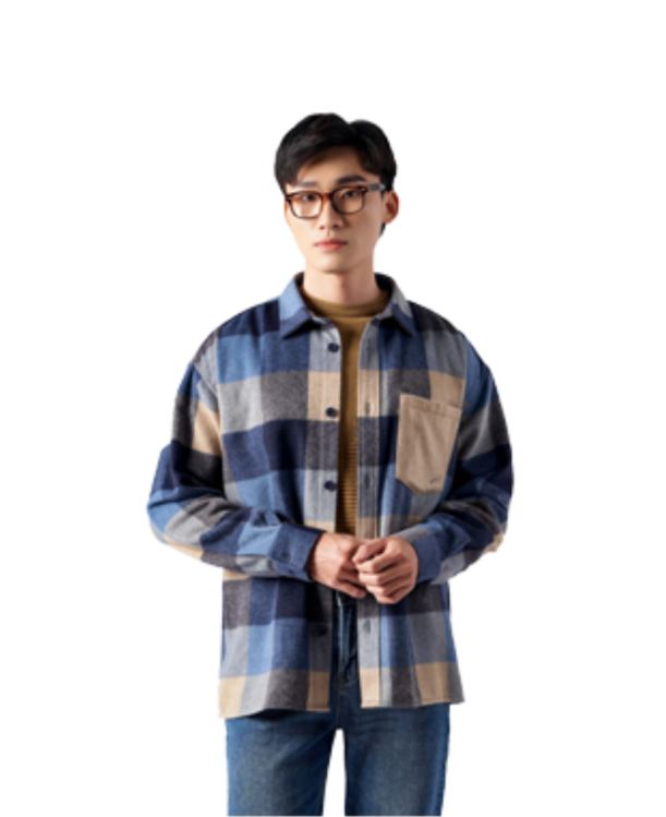 Men's Long Sleeve Plaid Shirt