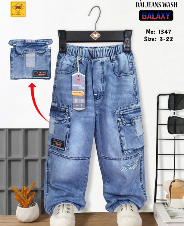 QUẦN DÀI JEANS WASH COTTON - GALAXY