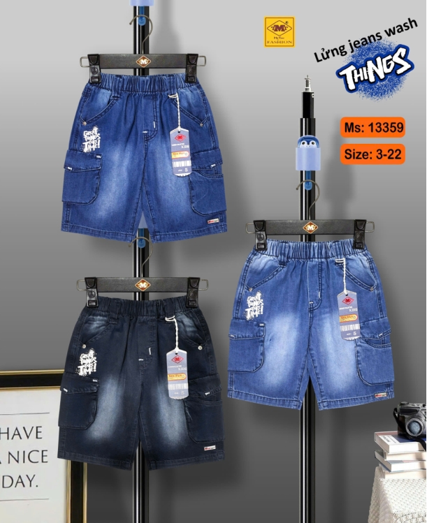 QUẦN LỬNG JEANS WASH - THINGS