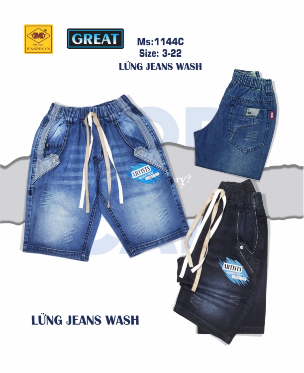 Quần lửng Jeans wash - GREAT
