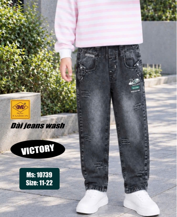 QUẦN DÀI JEANS WASH COTTON - VICTORY