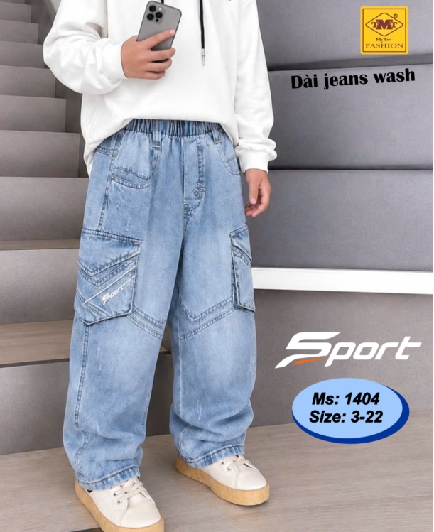 QUẦN DÀI JEANS WASH - SPORT