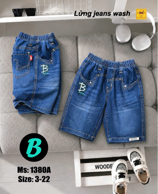 QUẦN LỬNG JEANS WASH - B