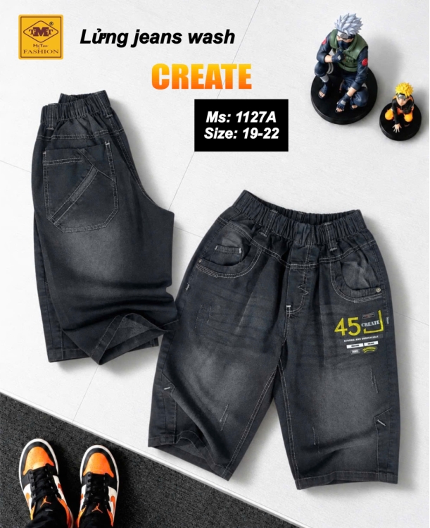 QUẦN LỬNG JEANS WASH - CREATE