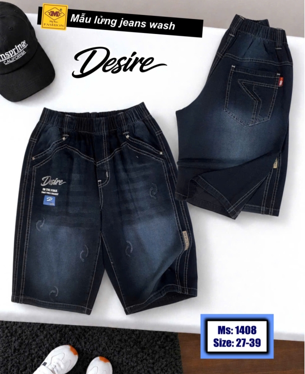 QUẦN LỬNG JEANS WASH - DESIRE