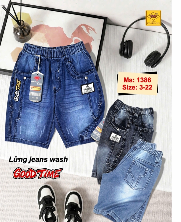 QUẦN LỬNG JEANS WASH - GOOD TIME
