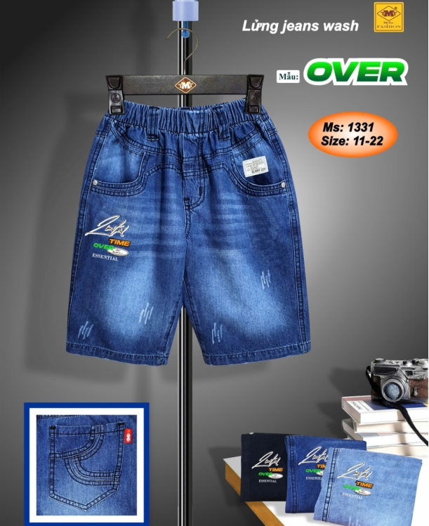 QUẦN LỬNG JEANS WASH - OVER