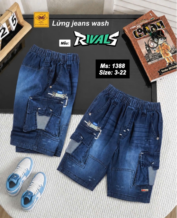 QUẦN LỬNG JEANS WASH - RIVALS