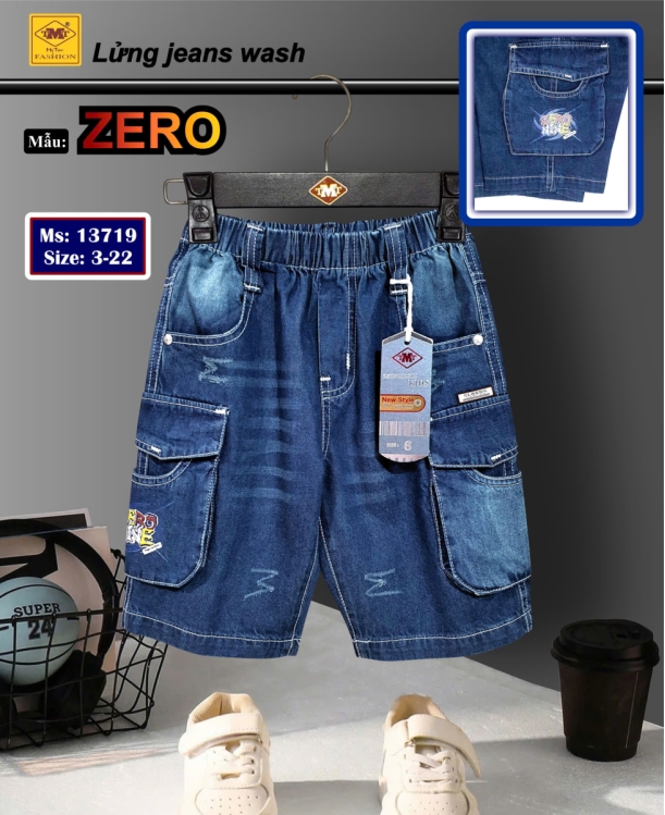 QUẦN LỬNG JEANS WASH - ZERO
